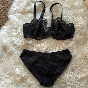 Simone Perele Promesse full cup bra and bikini set 38E/38DD Large bikini (4)